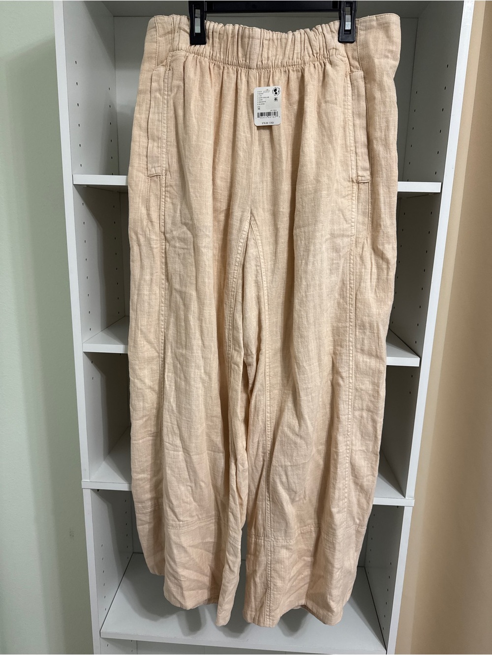 Free People Days End Linen Pull On Pants